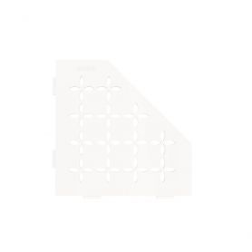 Schlüter Shelf-E-S2 planchet 19,5x19,5 cm floral aluminium zuiver wit mat