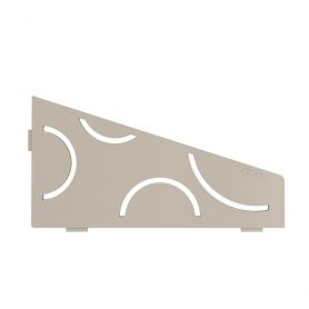 Schlüter Shelf-E-S3 planchet 15,4x29,5 cm curve aluminium structuur gecoat crème