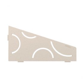 Schlüter Shelf-E-S3 Planchet 15,4x29,5 cm curve aluminium structuur-gecoat ivoor