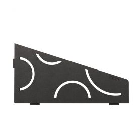 Schlüter Shelf-E-S3 planchet 15,4x29,5 cm curve aluminium structuur-gecoat donker antraciet