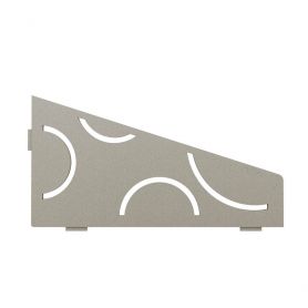 Schlüter Shelf-E-S3 Planchet 15,4x29,5 cm curve aluminium structuur-gecoat steengrijs
